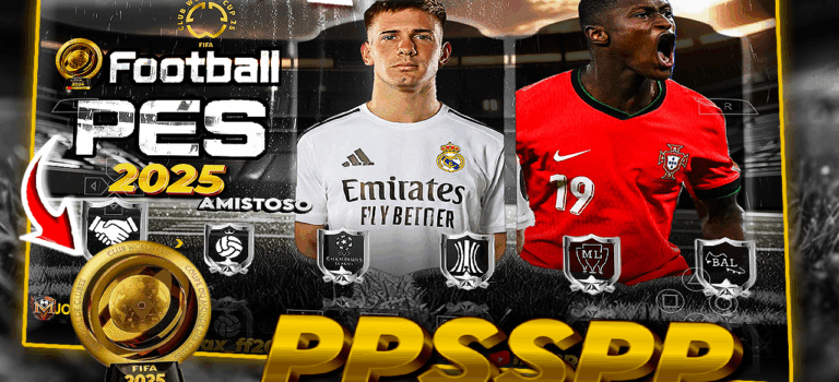 EFOOTBALL SUPER MUNDIAL FIFA 2025 EMULADOR DE PSP BRASILEIRÃO E EUROPEU CAMPEONATO 100% ATUALIZADO